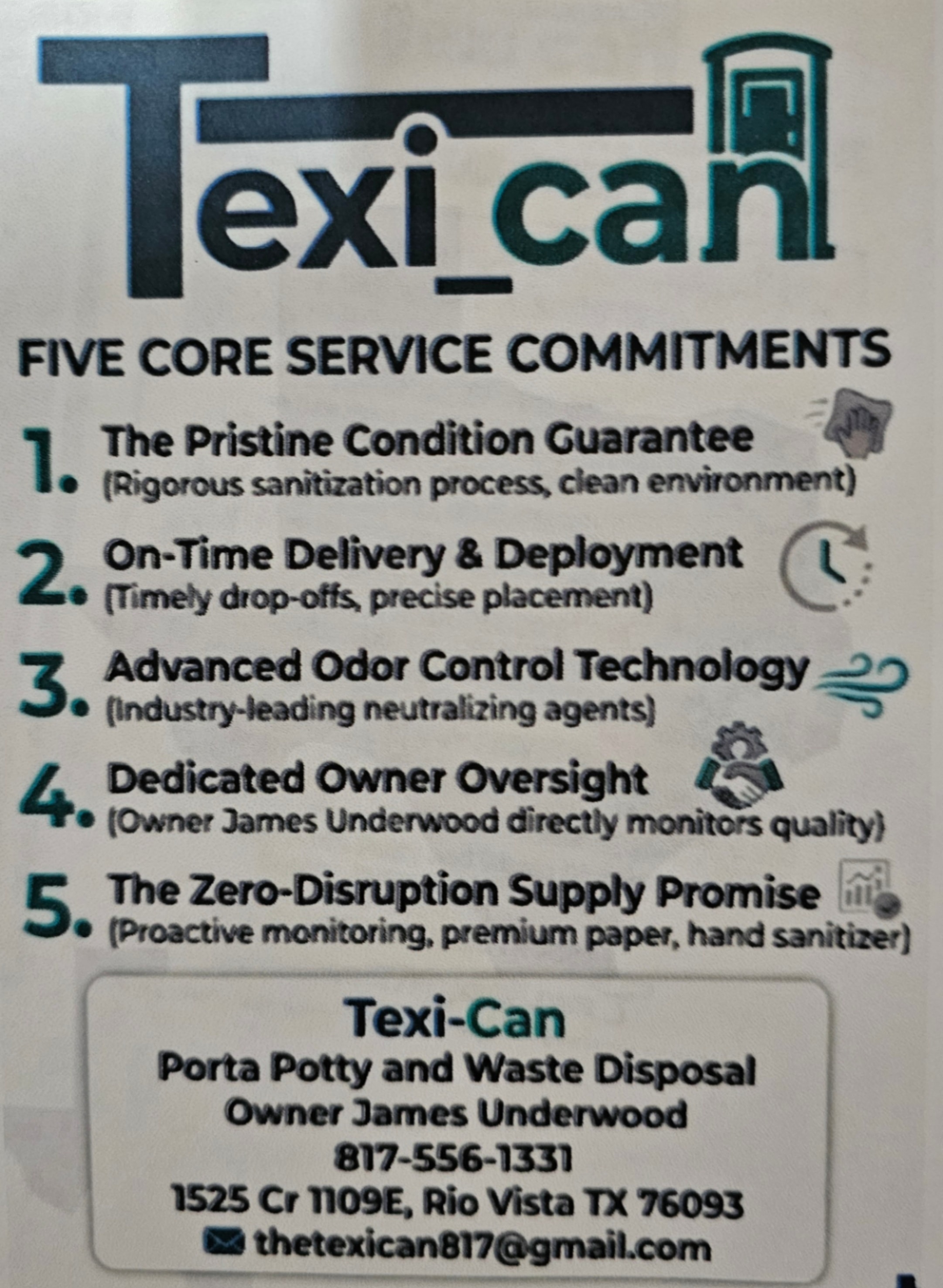 Texi-Can Five Core Service Commitments